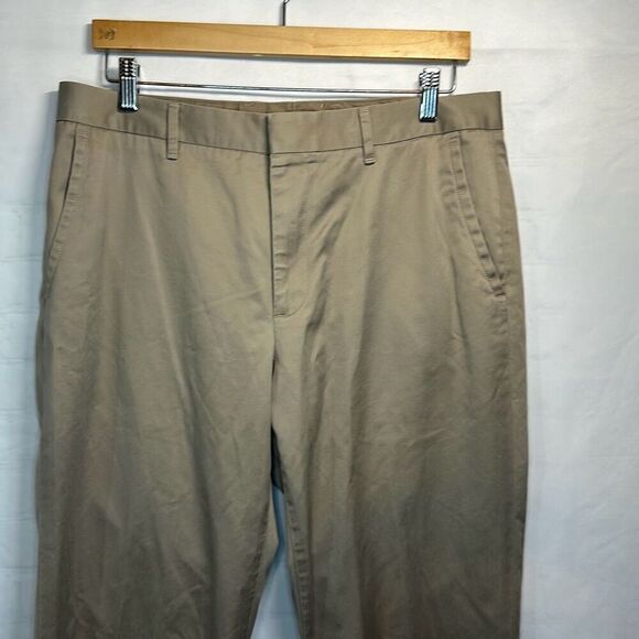 Bonobos Mens Khaki Straight Leg Wednesday Warrior Dress Pants 100% Cotton 34/36 - Picture 2 of 10
